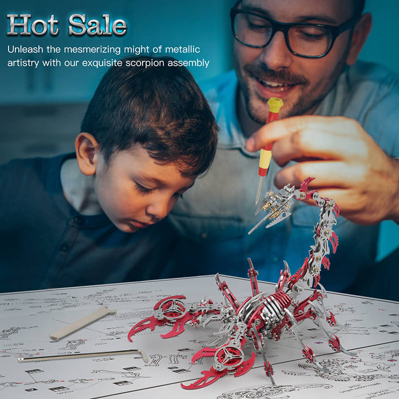 3D Scorpion Metal Puzzle Colorful Model Kit