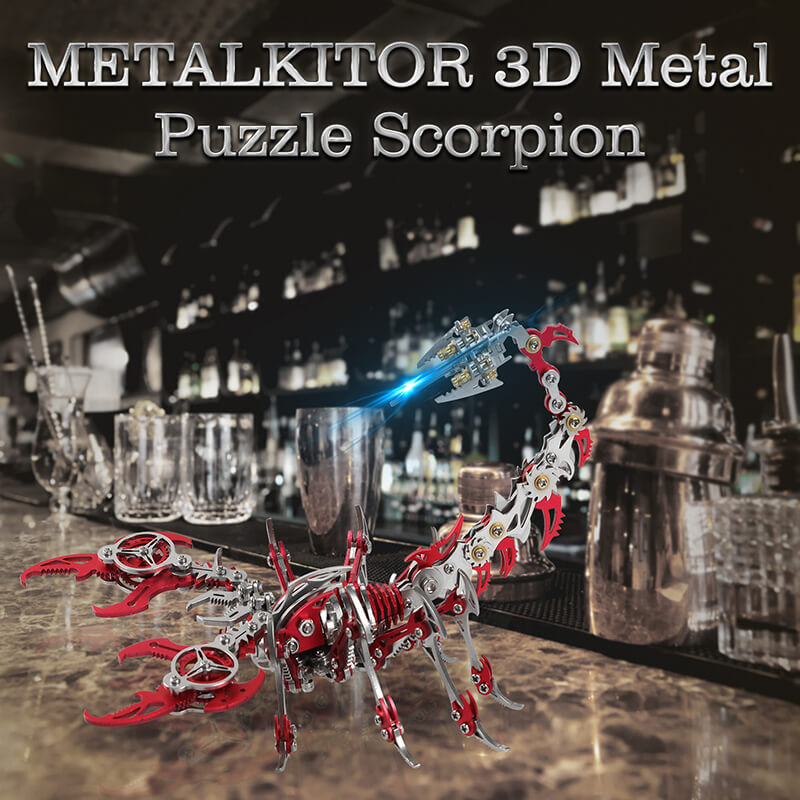 3D Scorpion Metal Puzzle Colorful Model Kit